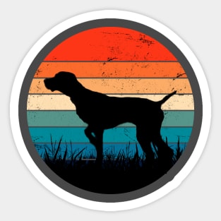 Pointer Retro Sunset Sticker